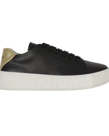 Versace Sko La Greca Sort     Guld