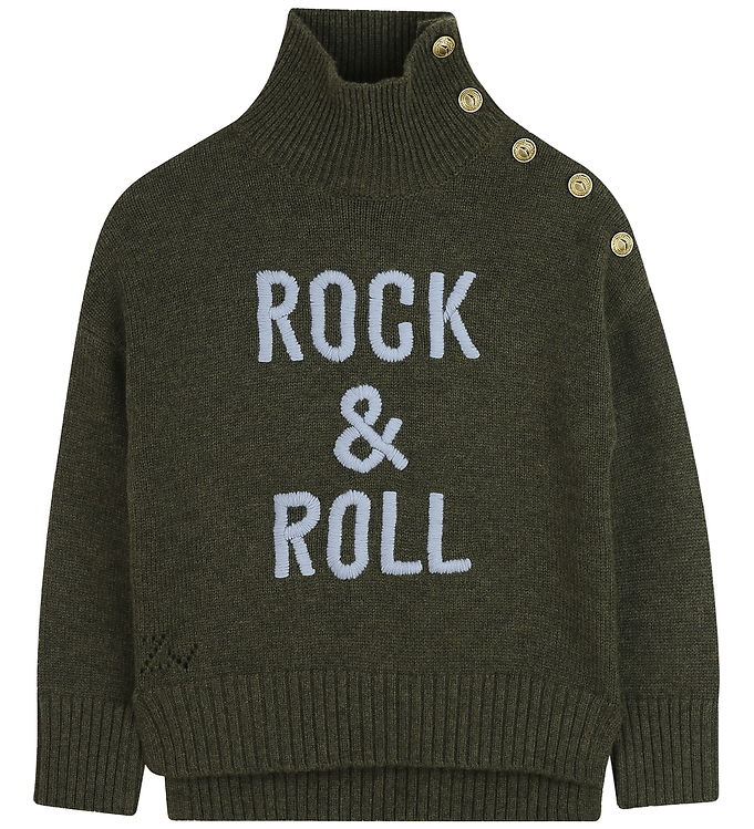 Zadig   Coltaire Bluse Alma Uld Polyamid Grønmeleret    Ly