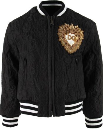 Dolce   Gabbana Bomberjakke Sort Blonde    Patch