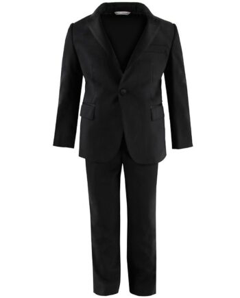 Dolce   Gabbana Jakkesæt Uld Viskose Sort