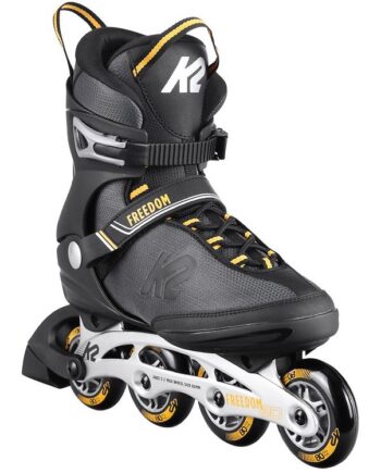 K2 Rulleskøjter Freedom   Sort Gul Inliner