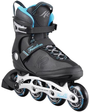 K2 Rulleskøjter Freedom   Sort Blå Inliner