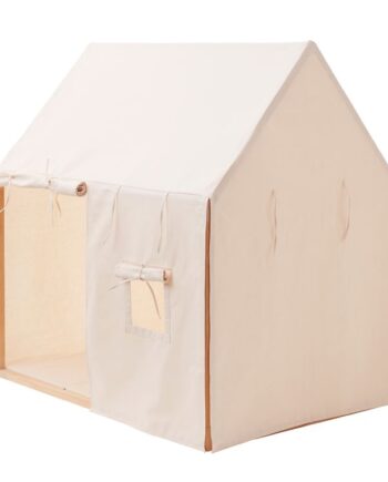 Kids Concept Legetelt Hus 110x84 Cm Naturhvid