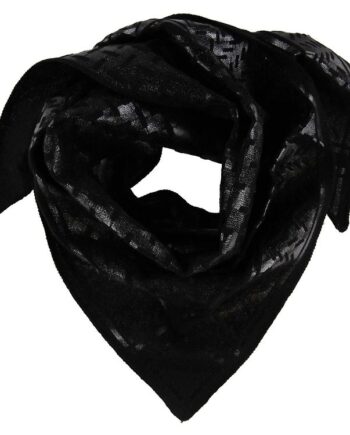 Lala Berlin Tørklæde 100x50 Triangle Neo Black Foil   Nero