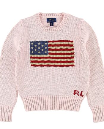 Polo Ralph Lauren Bluse Strik Lyserød    Flag