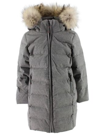 Ver De Terre Dunfrakke    Pels Gråmeleret