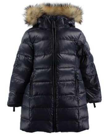 Ver De Terre Dunfrakke    Pels Navy