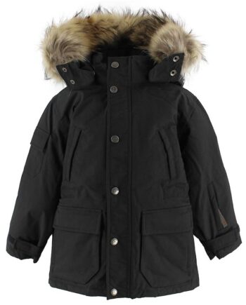 Ver De Terre Dunjakke    Pels Eskimo- Sort