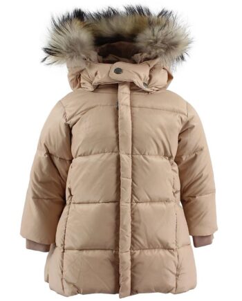 Ver De Terre Dunjakke    Pels Lys Rosa