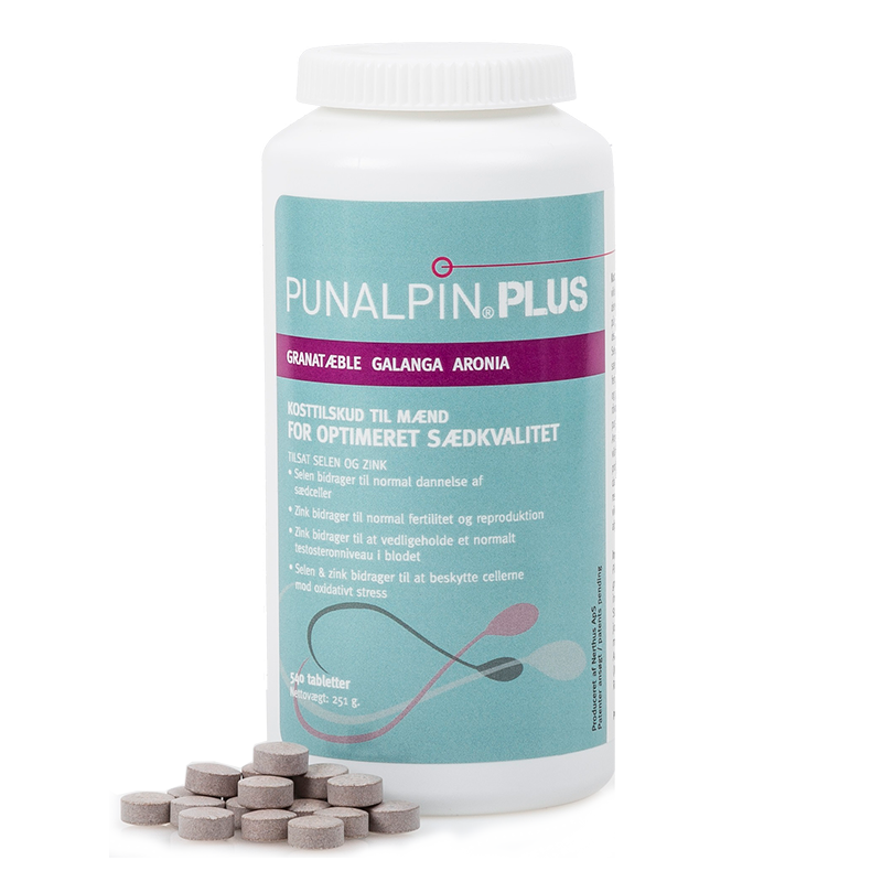 Punalpinâ Plus 540 Tabl Granatæble Galanga Aronia Zink Selen
