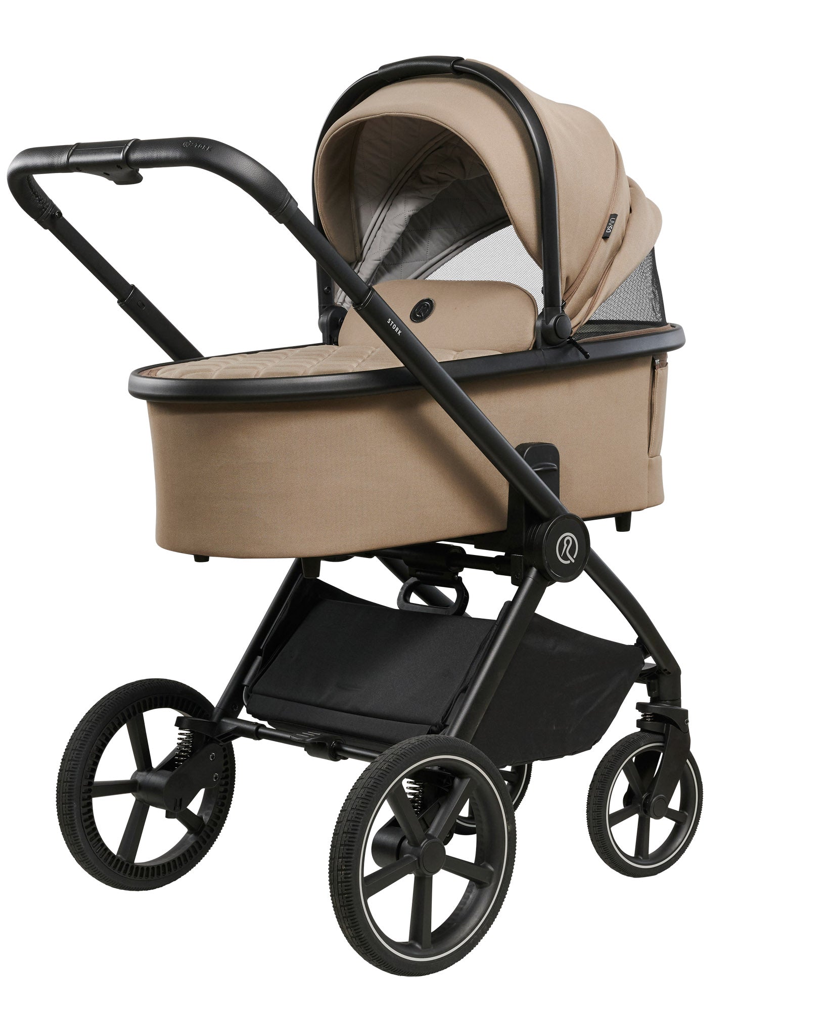 Stork Iconia Premium Carrycot Sand