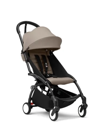 Yoyoâ  Klapvogn Taupe På Sort Stel