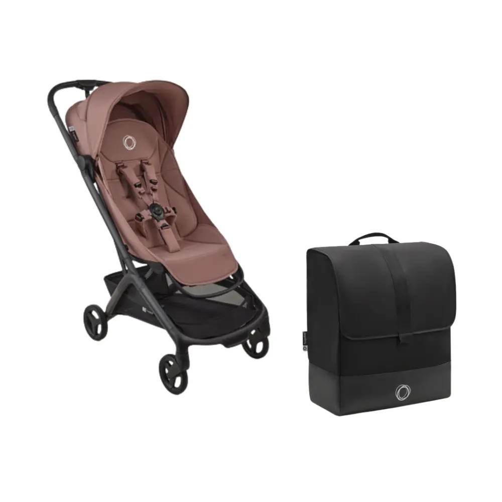 Bugaboo Butterfly Klapvogn Inkl Transporttaske Black Dusty Pink