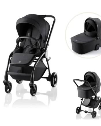 Britax Römer Rio Style Klapvogn Med Liggedel Carbon Black