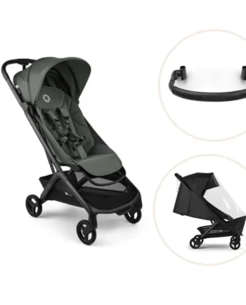 Bugaboo Butterfly   Klapvogn Inkl  Bøjle Og Regnslag Black Forest Green