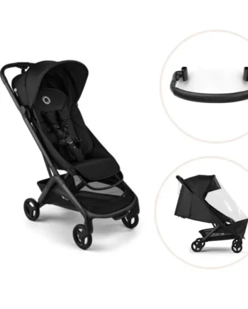 Bugaboo Butterfly   Klapvogn Inkl  Bøjle Og Regnslag Black Heritage Black