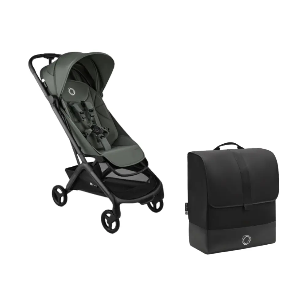 Bugaboo Butterfly Complete Inkl Transporttaske Black Forest Green