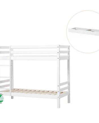 Eco Dream Køjeseng Hvid  Med Skuffesæt