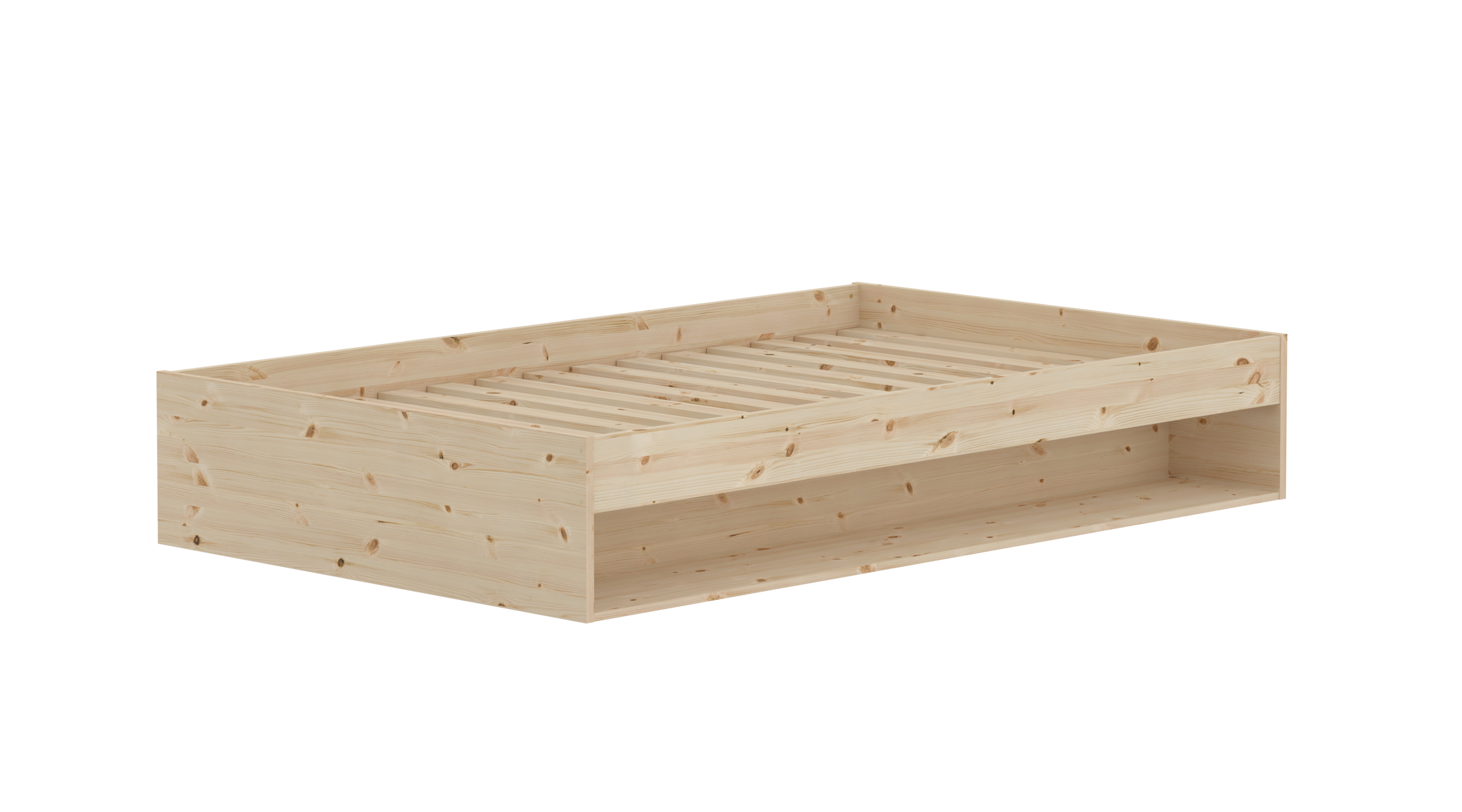 Flexa Grow Gulvseng Med Hylde 35x125 5x204 Fyrretræ