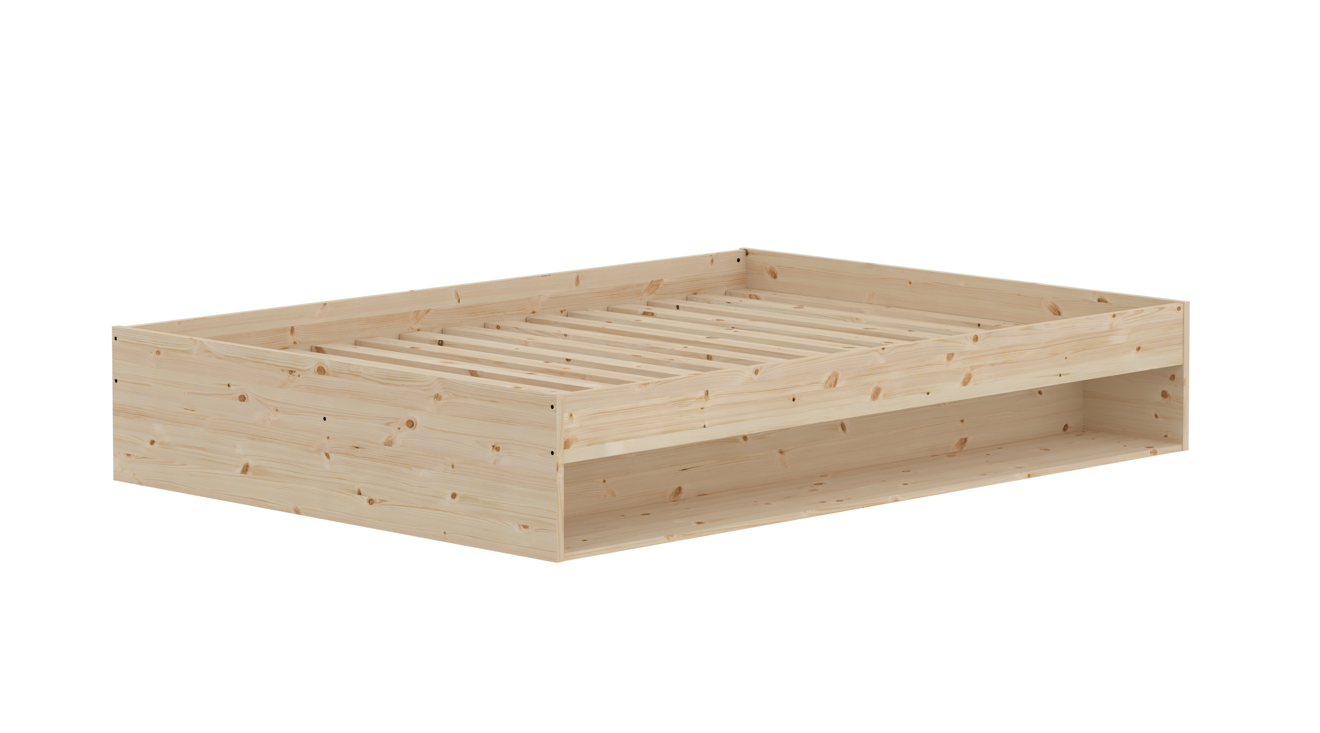 Flexa Grow Gulvseng Med Hylde 35x144 5x204 Fyrretræ