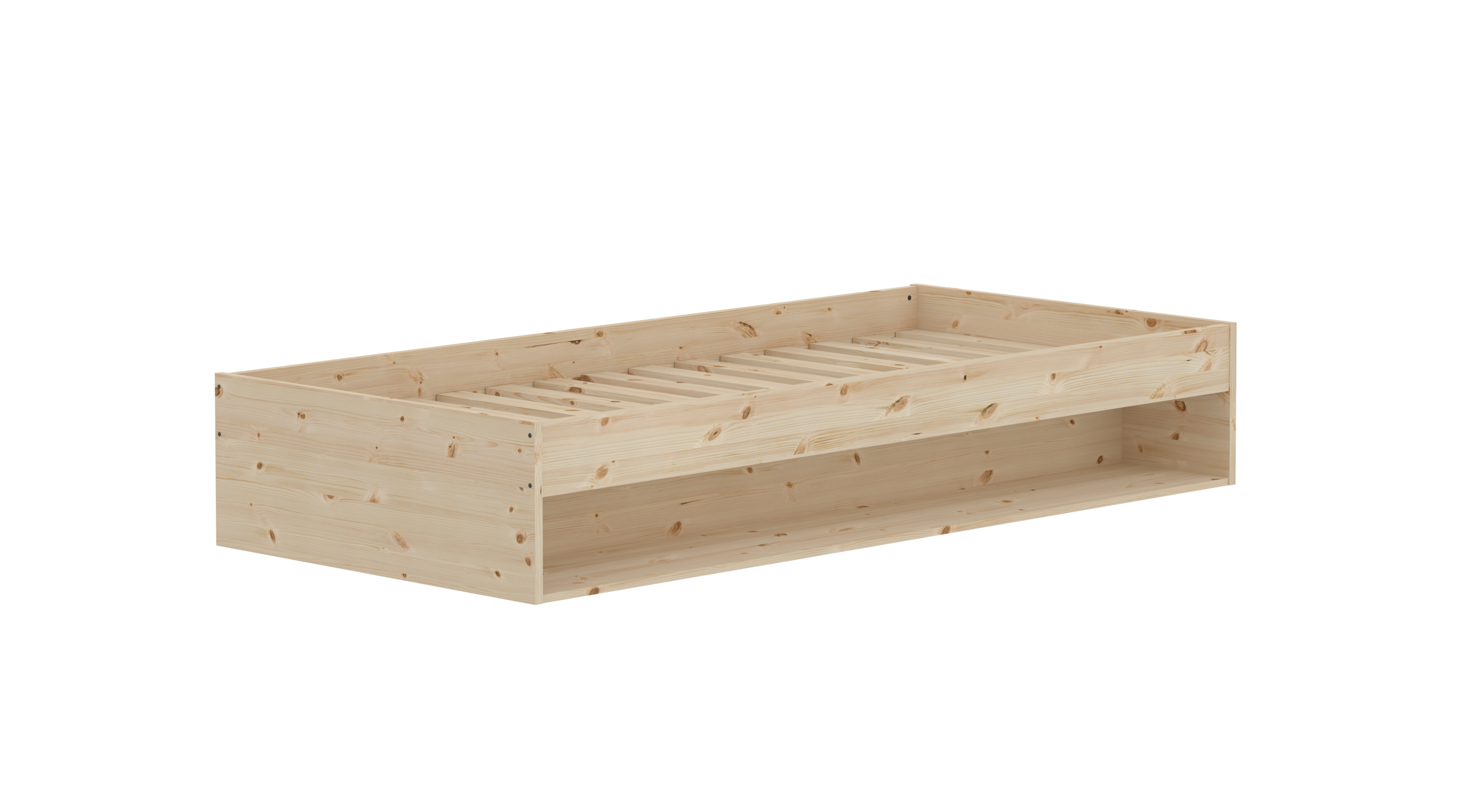 Flexa Grow Gulvseng Med Hylde 35x94 6x204 Fyrretræ