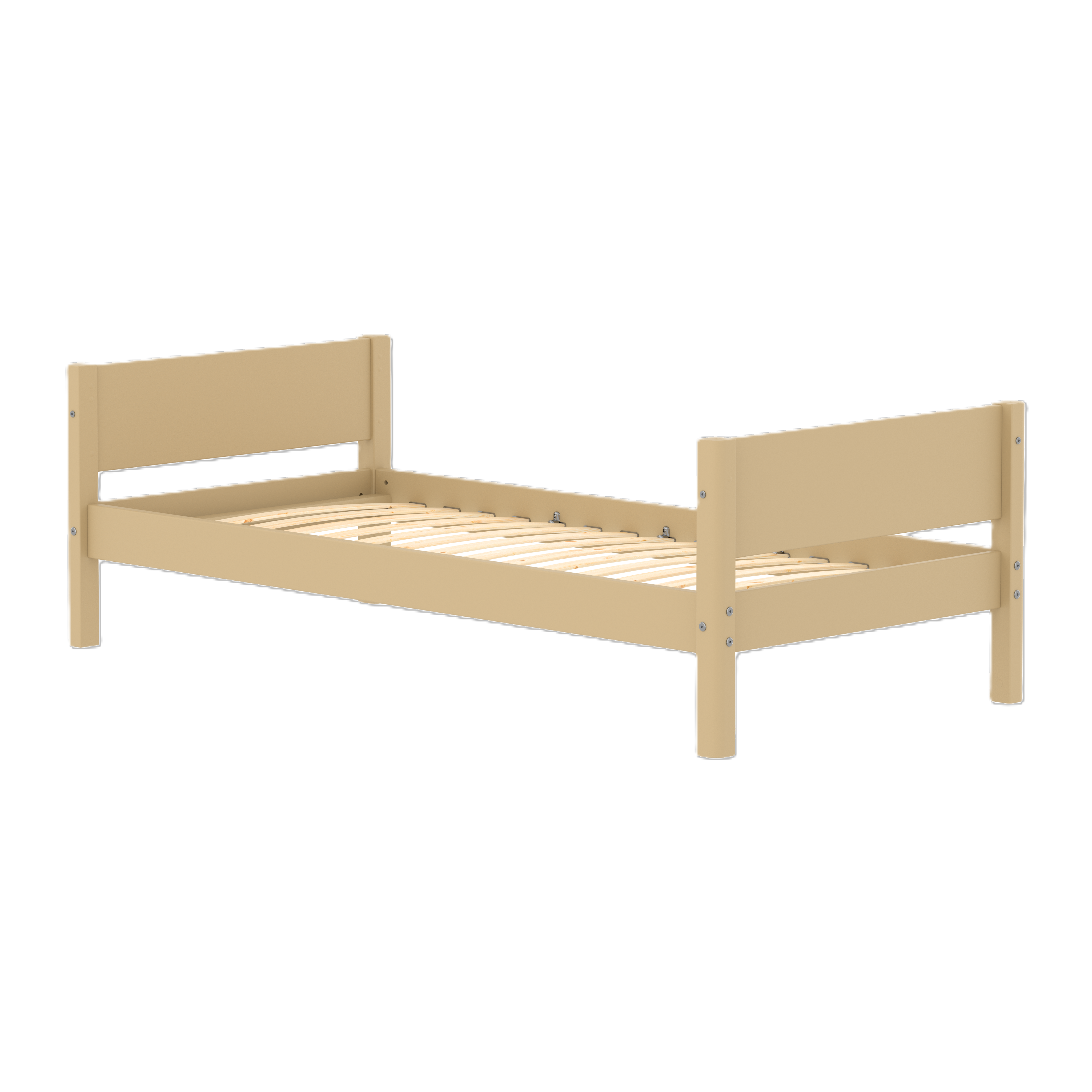 Flexa White Enkeltseng 90x200 Cm Sand