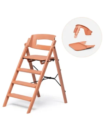 Klapp Højstol Genbrugsplast Inkl  Bøjle Og Bakke Terracotta Pink