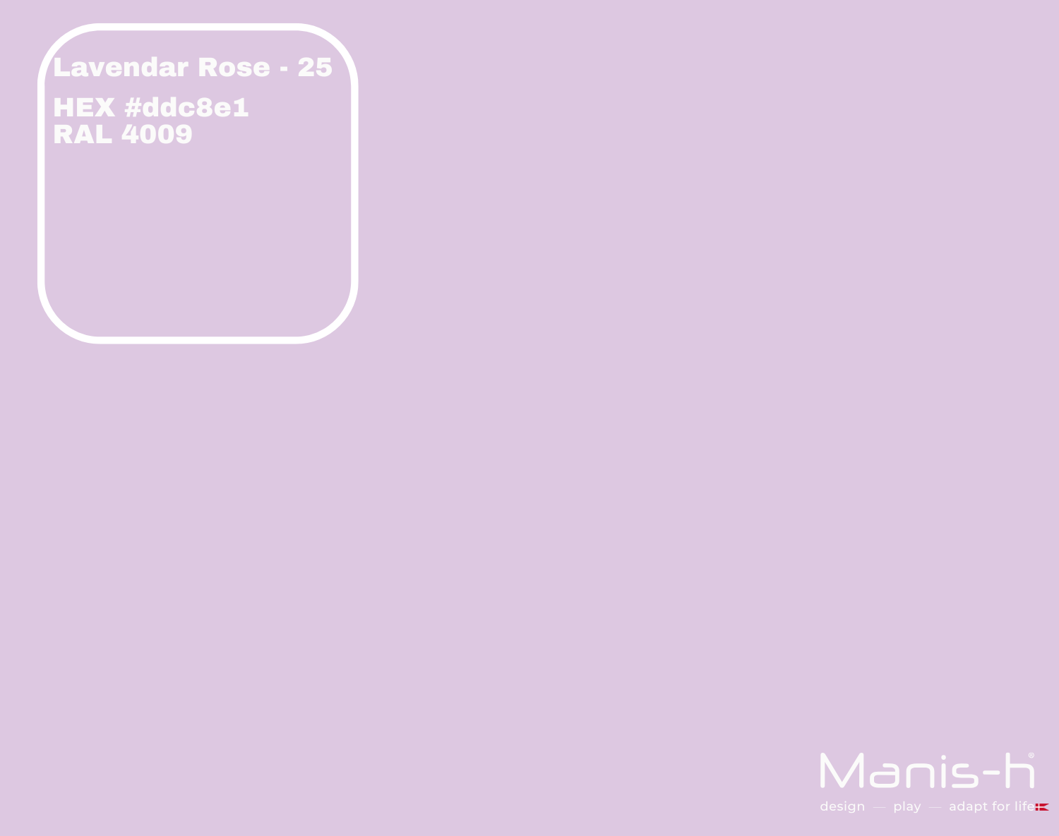 Manis-  Sengehest Med Sprosser  Lavender Rose   160 Cm