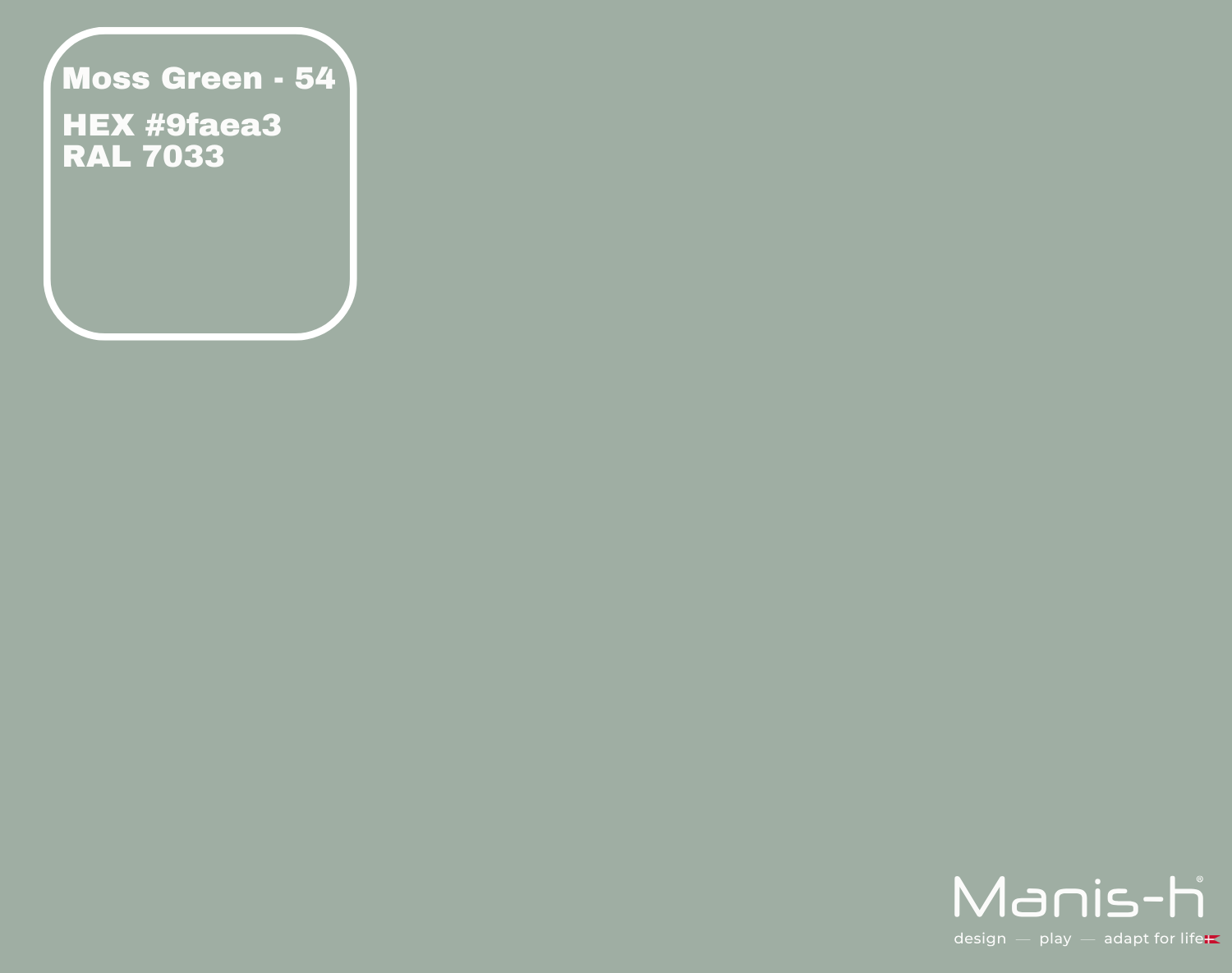 Manis-  Sengehest Med Sprosser  Moss Green   160 Cm