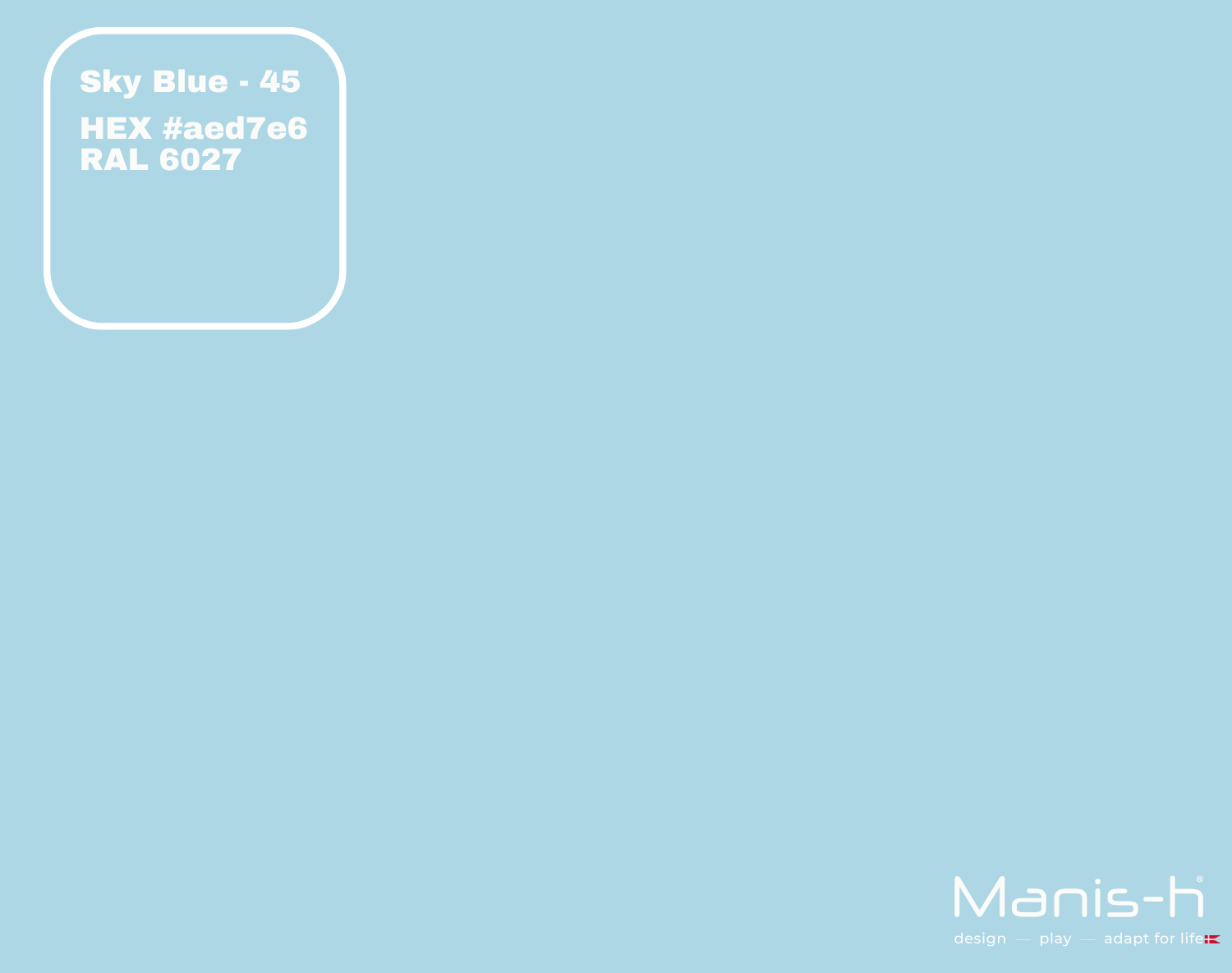 Manis-  Sengehest Med Sprosser  Sky Blue   160 Cm