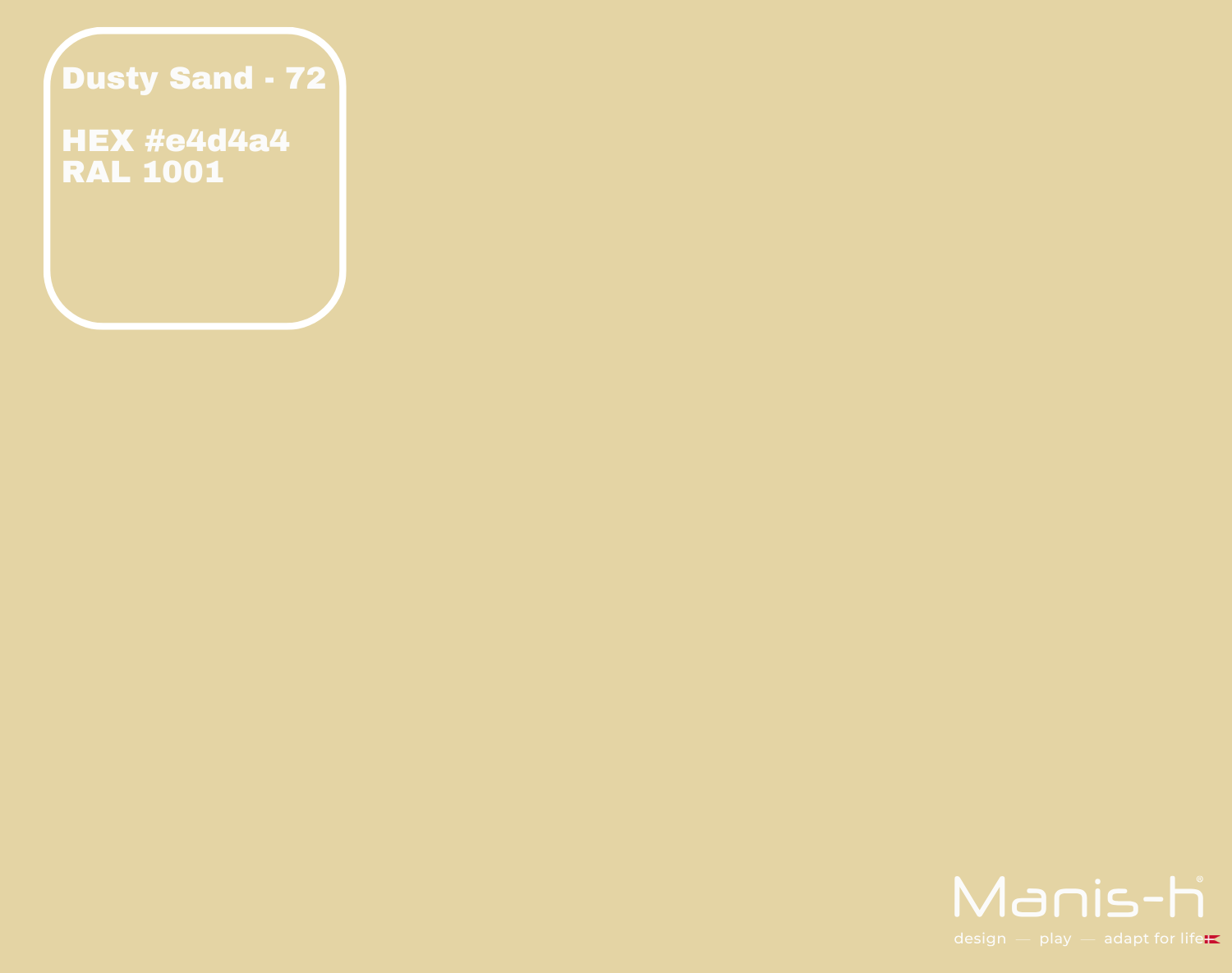 Manis-  Sengehest Med Sprosser  Dusty Sand   160 Cm