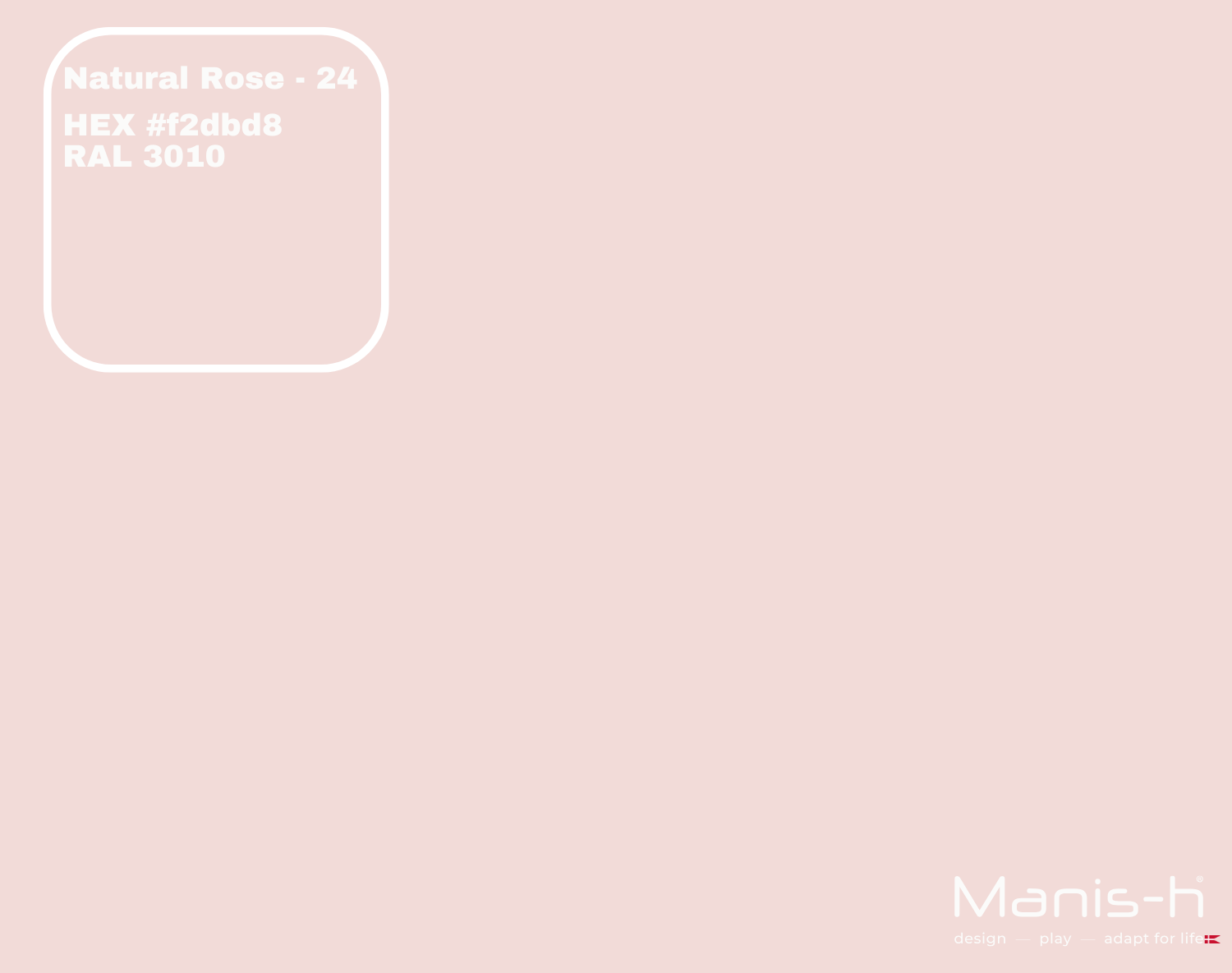 Manis-  Sengehest Med Sprosser  Natural Rose   160 Cm