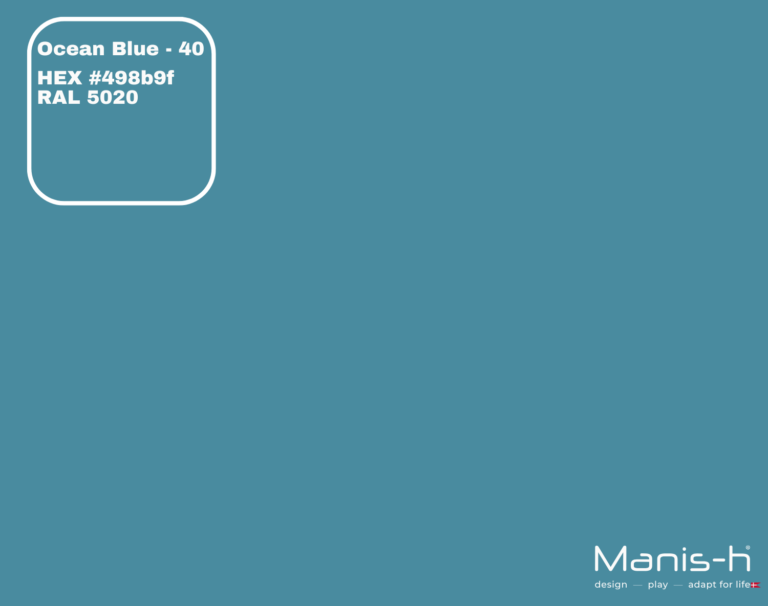 Manis-  Sengehest Med Sprosser  Ocean Blue   160 Cm