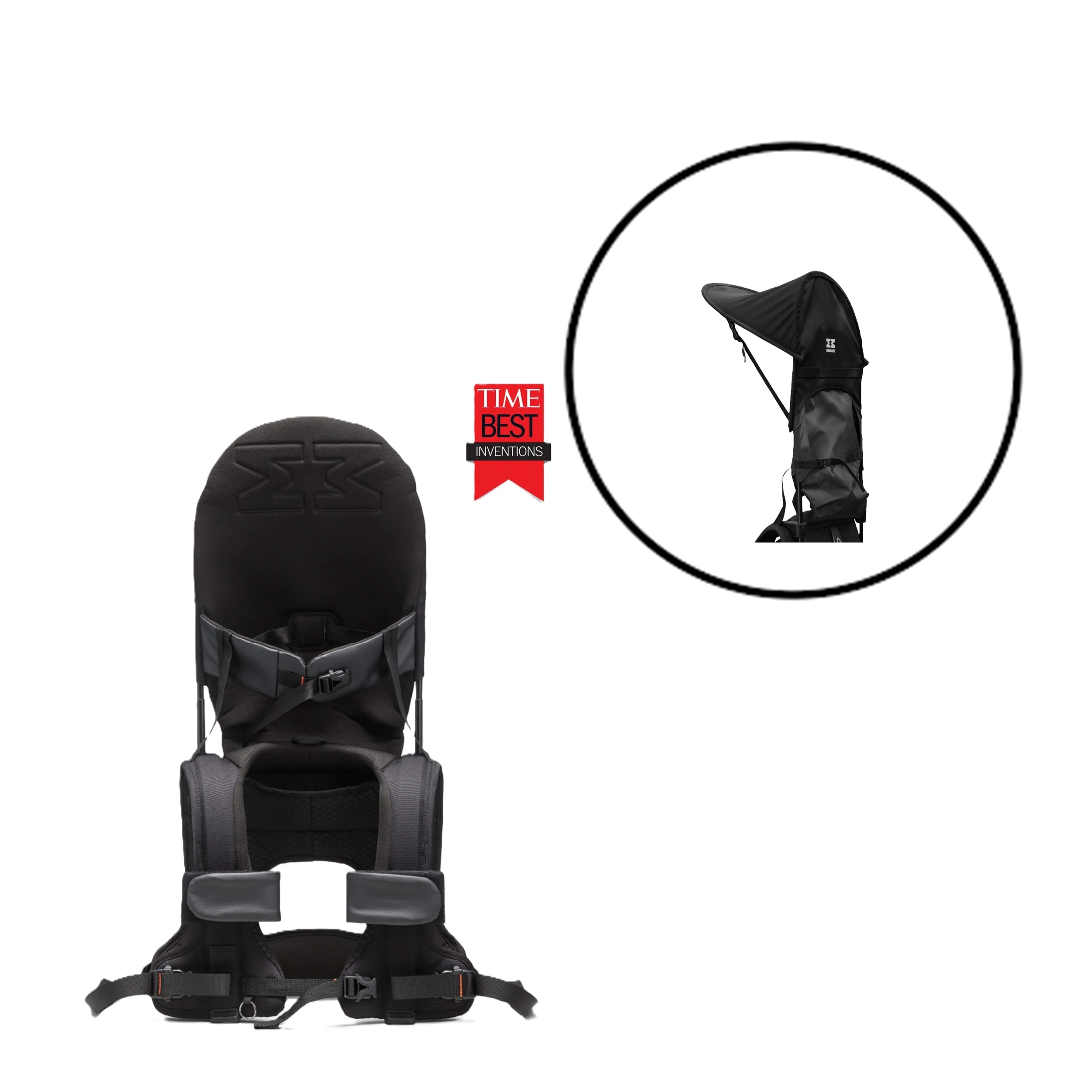 Minimeis Bærestol Inkl  Solskærm Flere Varianter Core Black   Black