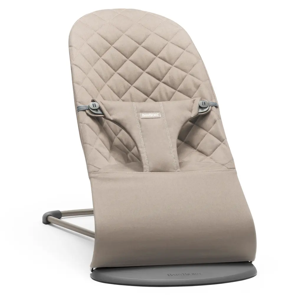 Skråstol Bliss Vævet  Klassisk Quilt  Sandgrå