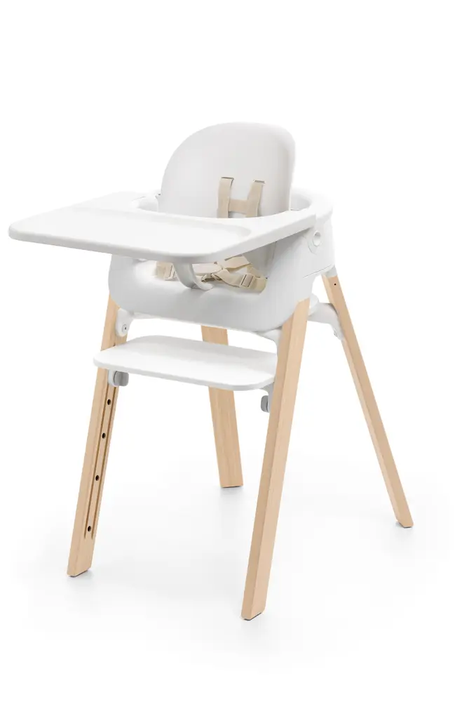 Stokke Steps Højstol   Babyset Hvid Natur