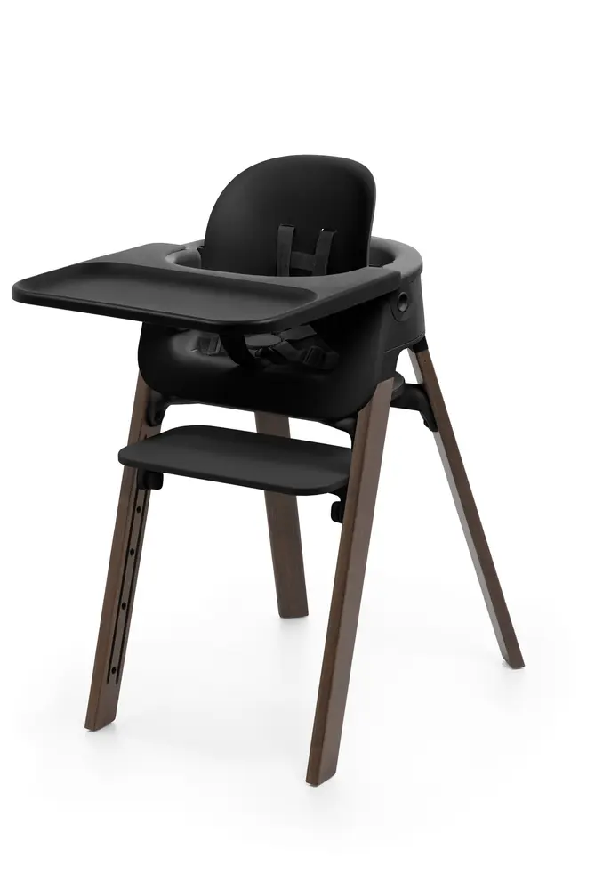 Stokke Steps Højstol   Babyset Sort Warm Brown