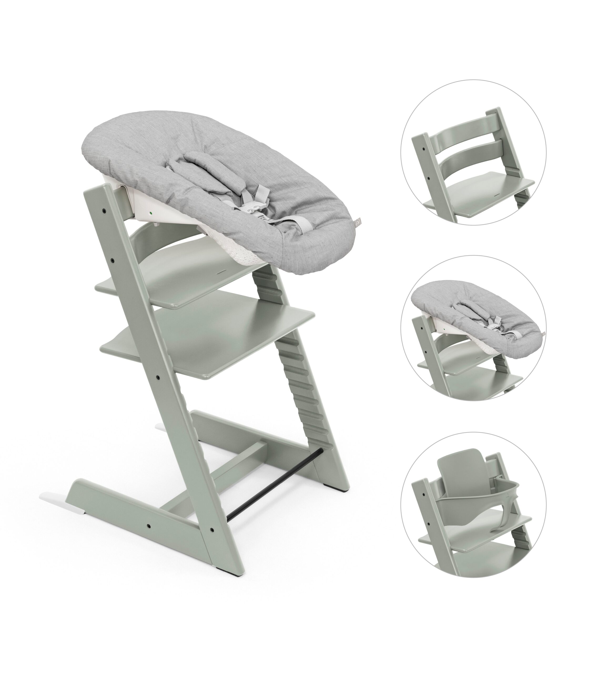 Stokke Tripp Trapp Bundle Højstol Babyset Og Newborn Glacier Green