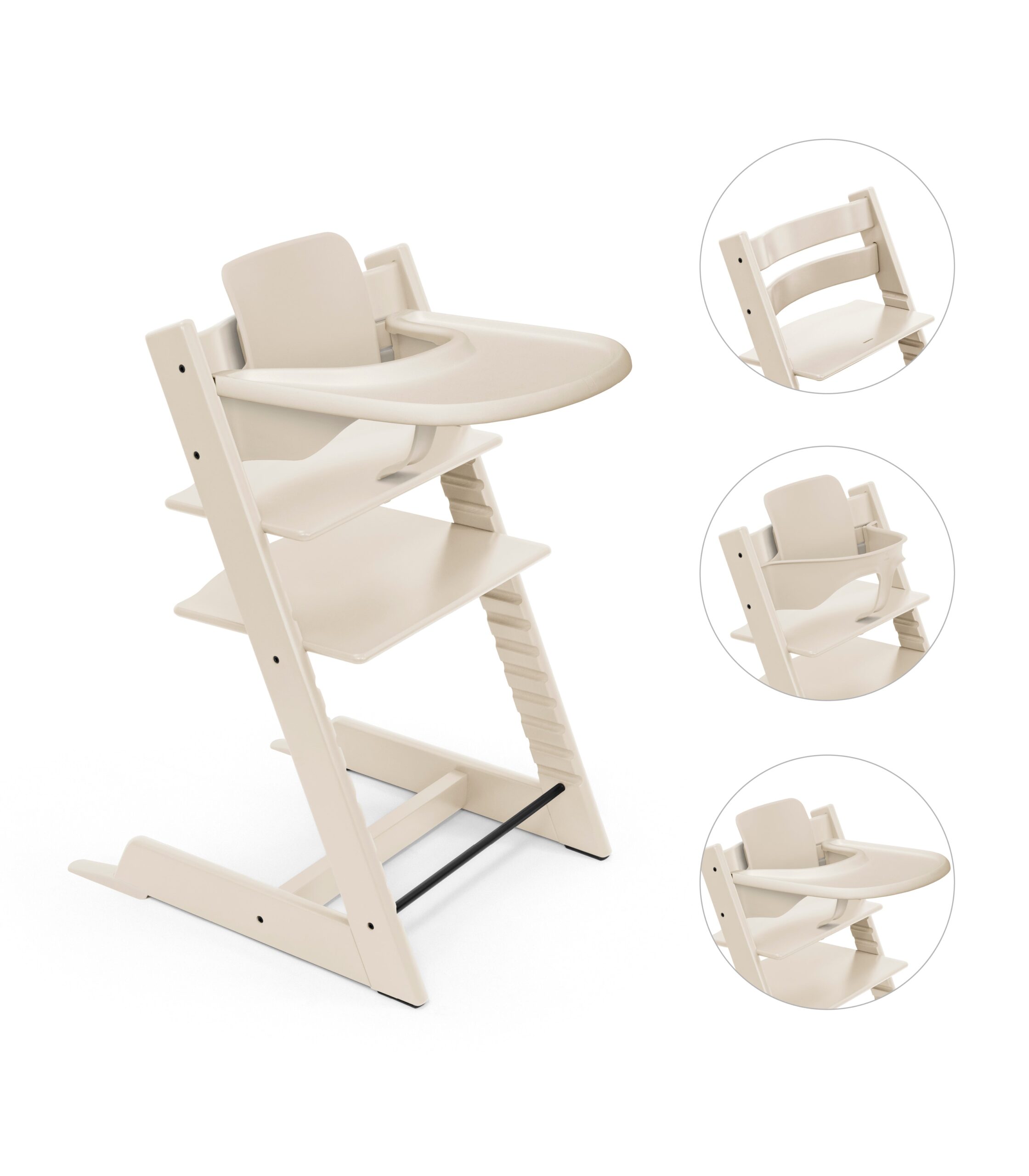Stokke Tripp Trapp Bundle Højstol Babyset Og Tray Vanilla White