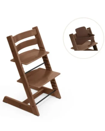 Tripp Trapp Højstol Bøg Inkl  Babysæt Warm Brown