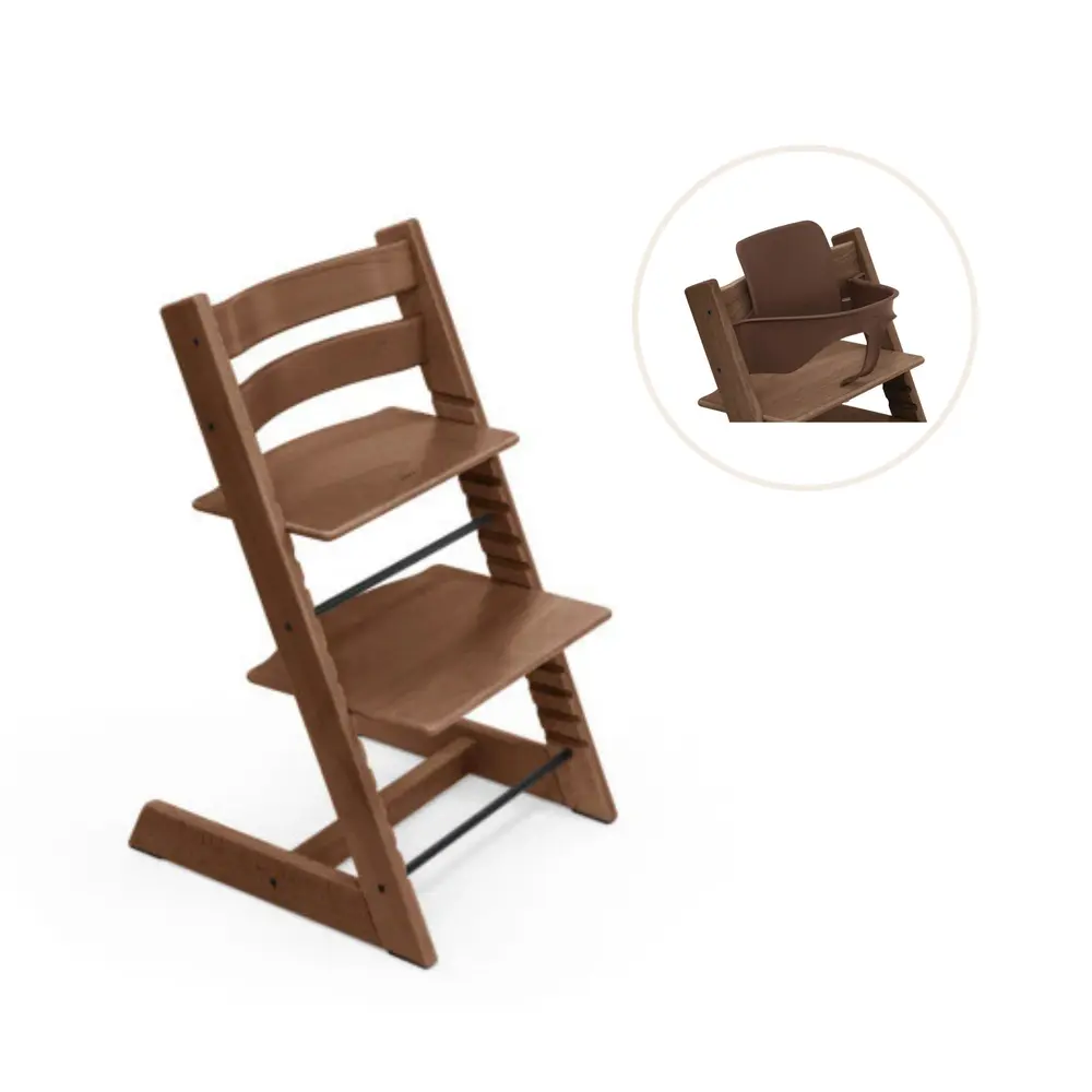 Tripp Trapp Højstol Bøg Inkl Babysæt Warm Brown