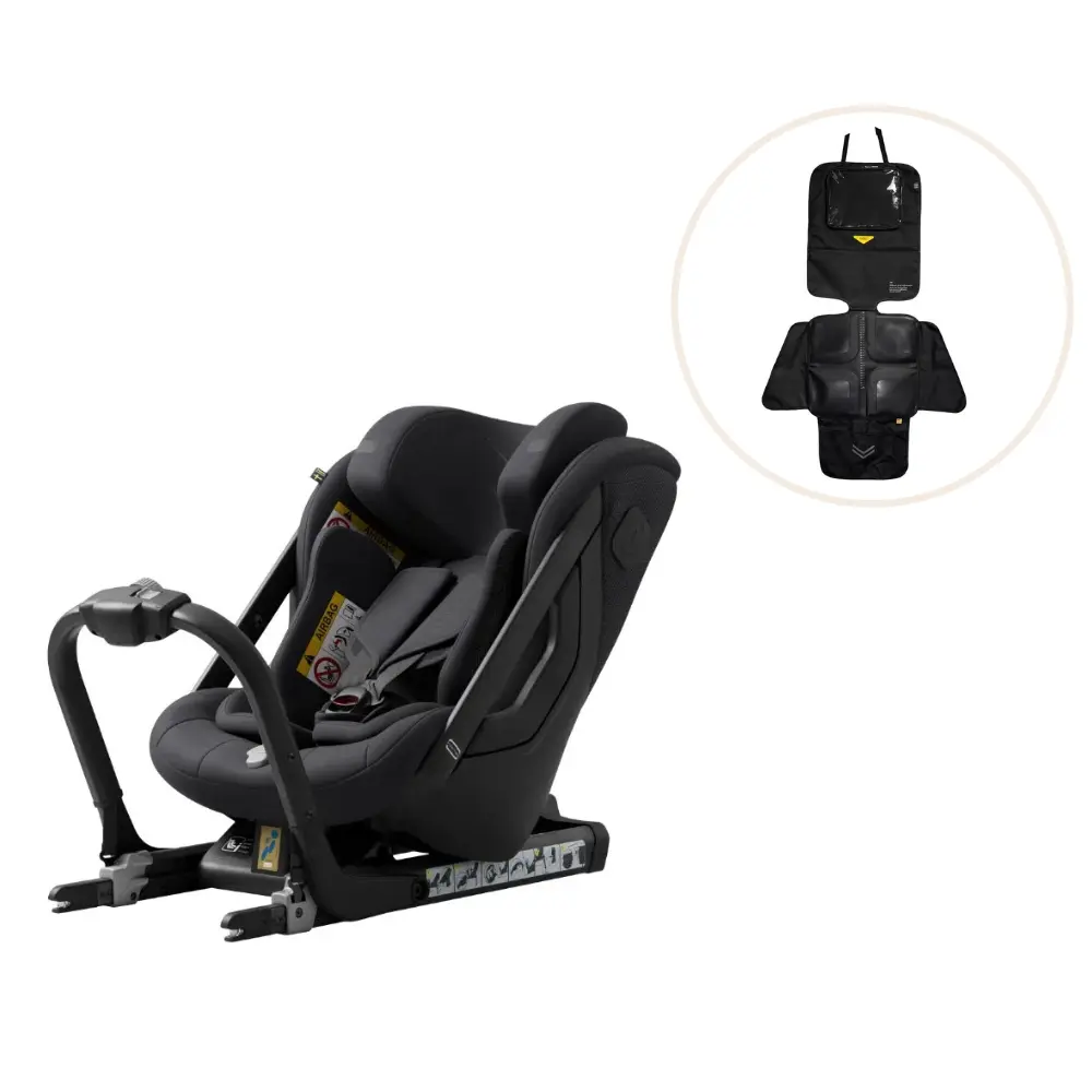 Axkid One   Autostol Inkl  Sædebeskytter Coastal Storm Black