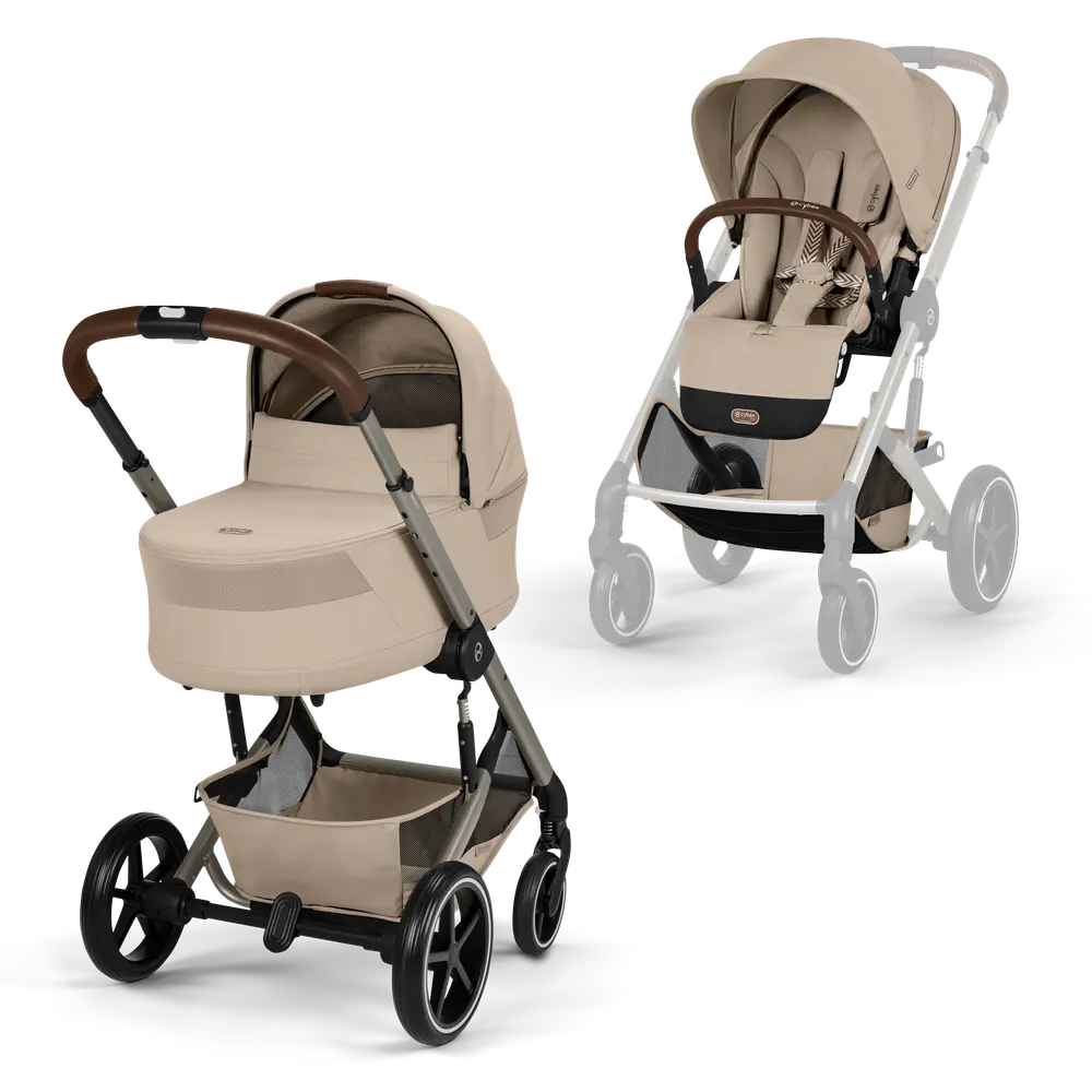 Cybex Balios   Lux Inkl  Foldbar Liggedel Almond Beige