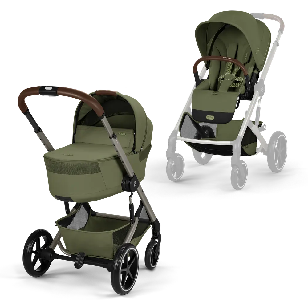 Cybex Balios   Lux Inkl  Foldbar Liggedel Moss Green