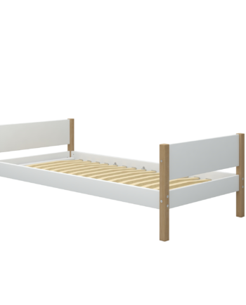 Flexa Nor Enkeltseng 90x200 Cm Hvid Eg