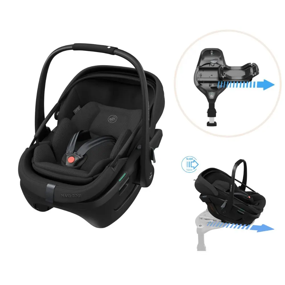 Maxi-cosi Coral Slide Pro Autostol Inkl Familyfix Slide Pro Base Onyx Black