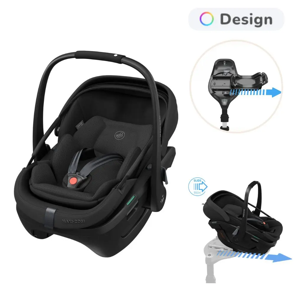 Maxi-cosi Coral Slide Pro Autostol Inkl  Familyfix Slide Pro Base Onyx Black