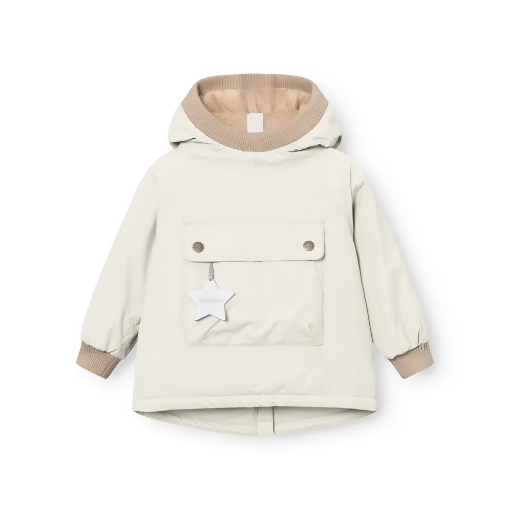 Mini   Ture Matbabywen Fleeceforet Vinteranorak Angora Cream 18 Mdr 86