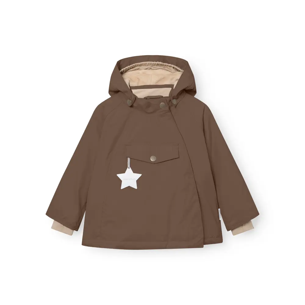 Mini   Ture Matwang Fleeceforet Vinterjakke Chestnut Brown 12 Mdr 80