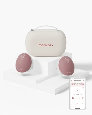 Momcozy M9 Bærbar Dobbelt Brystpumpe Red